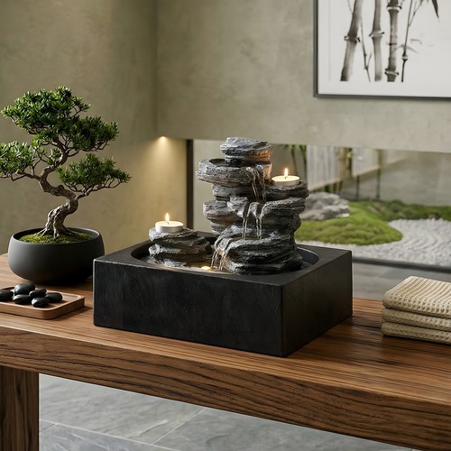 Water feature tabletop indoor - tabletop,