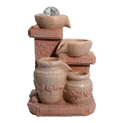 Mediterranean cascading pots - mediterranean,