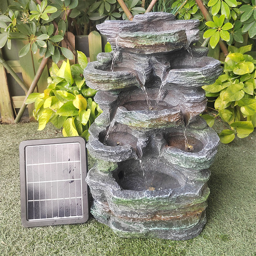 Garden solar water feature - water,