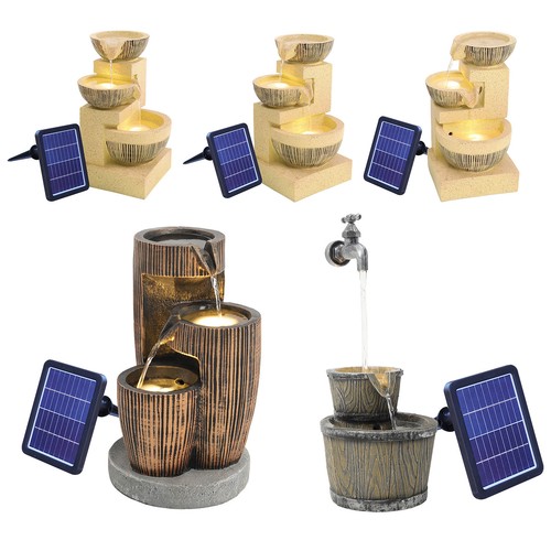 Solar powered water fountain - solar,