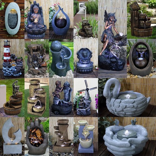 Garden fountain water - fountain, feature
