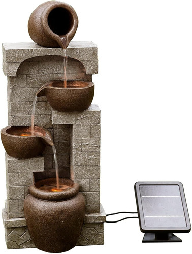 Solar powered water feature - powered,
